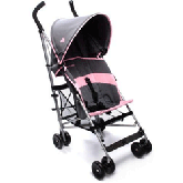 Carrinho para Bebê Passeio Daytripper Charcoal Powder Pink M