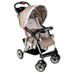 Carrinho Para Bebê Cherokee Sport Bege com Verde JL021 - Jee